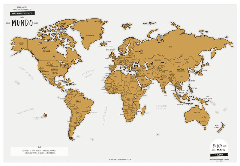 Pack Láminas Rascables: Mapa rascable del mundo + 50 Películas Imprescindibles