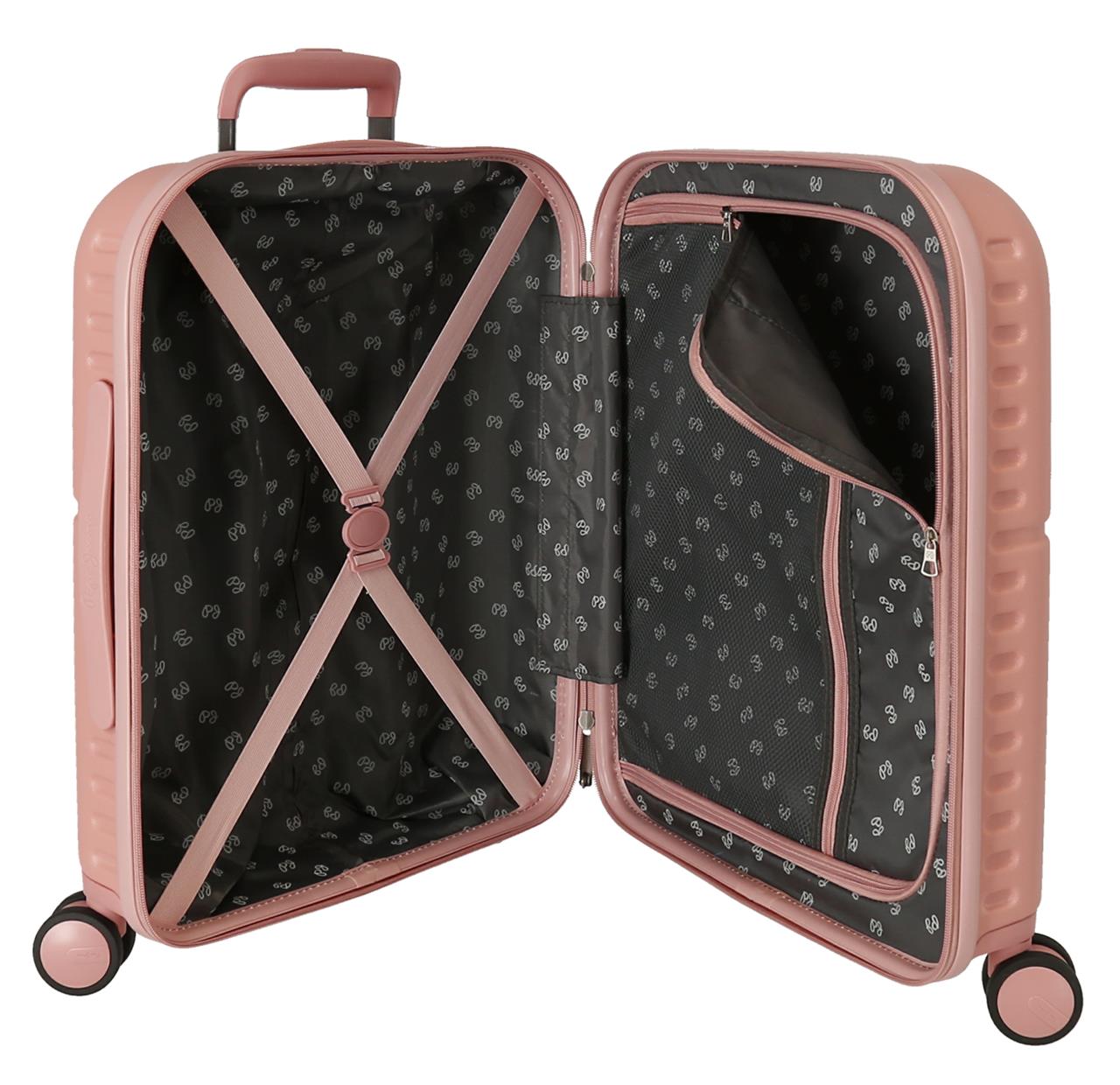 Pack Lámina 100 Ciudades de Ensueño + Maleta de Cabina Pepe Jeans Highlight Rosa