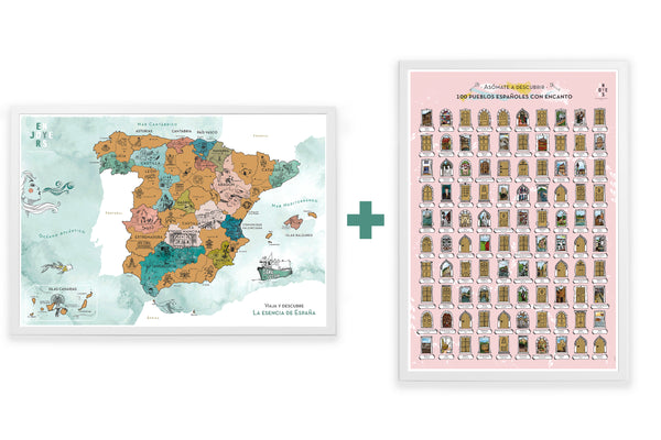 Enjoyers Brand - Al rascar nuestro nuevo mapa de La Esencia de España  descubrirás unas ilustraciones increíbles y muy diferentes a las del  exterior. Porque la esencia se encuentra en el interior