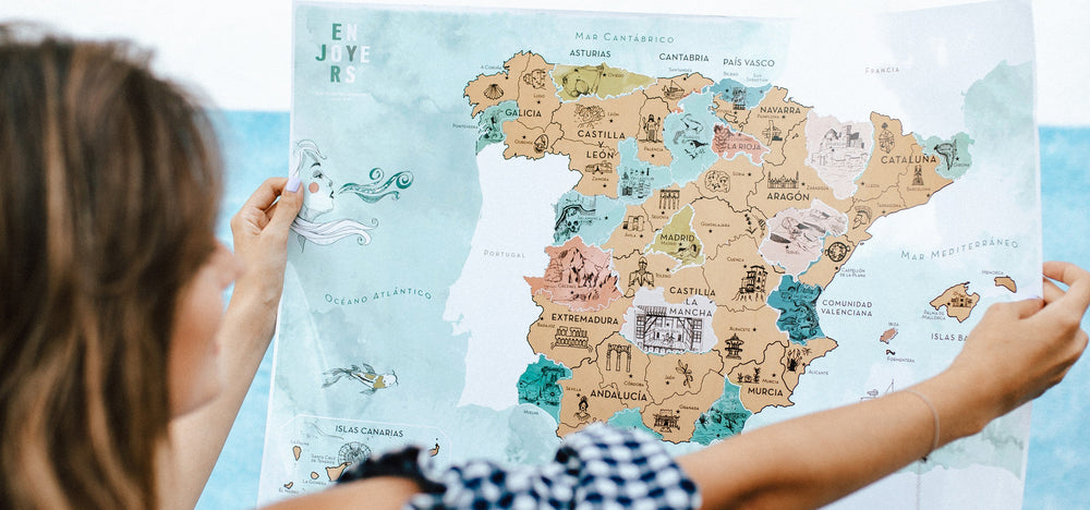 Enjoyers Mapa de España Rascable