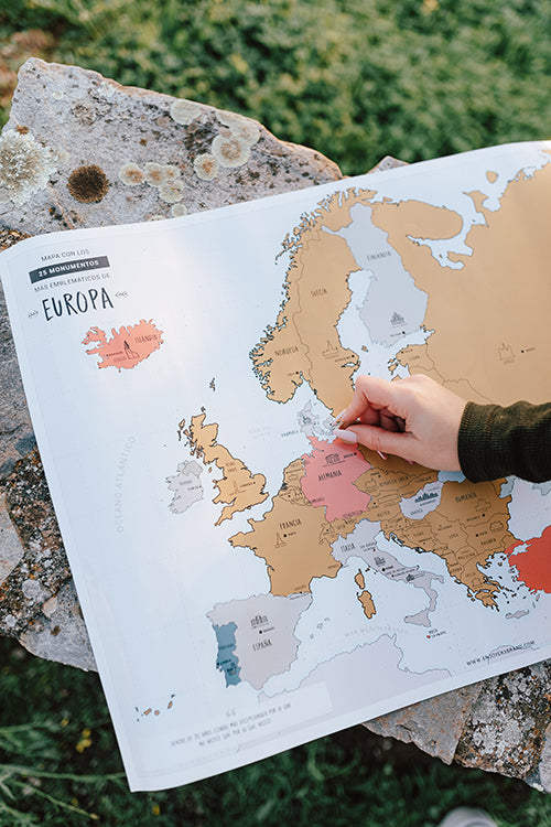 Mapa rascable de Europa (unidades limitadas)