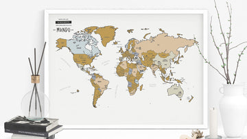 Mapa rascable del Mundo de ENJOYERS